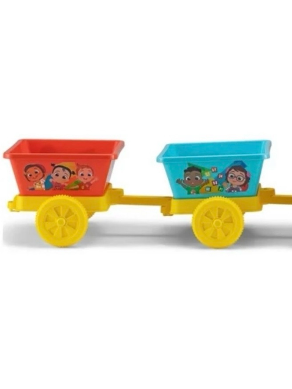 Cocomelon choo choo train pull behind Colorful Train Wagons, wagons only 2